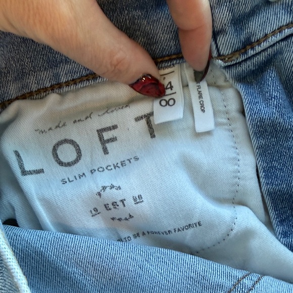 LOFT High Waist Flare Crop - Picture 2 of 5